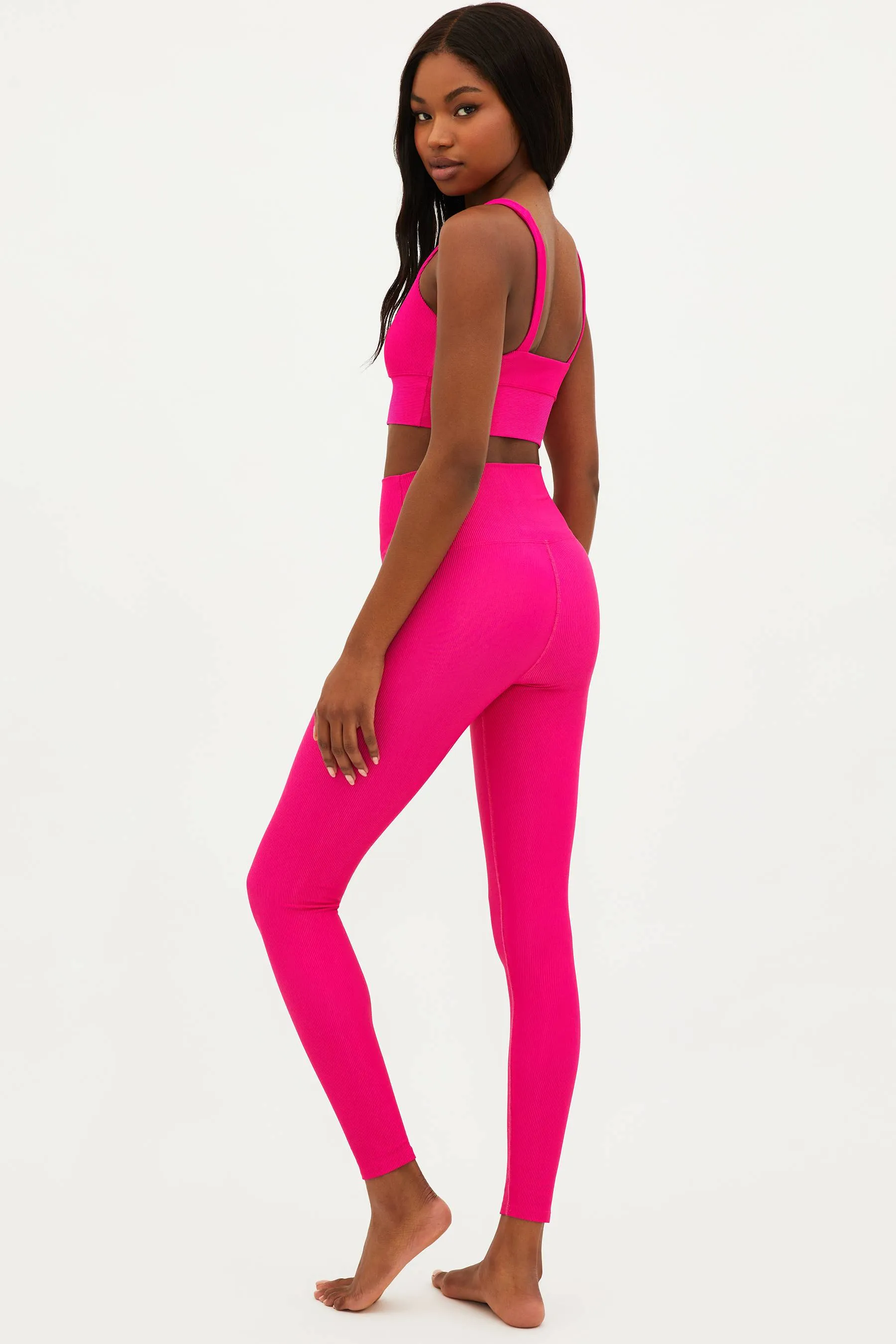 Ayla Legging Bright Fuchsia sold by Beach Riot product image thumbnail 2