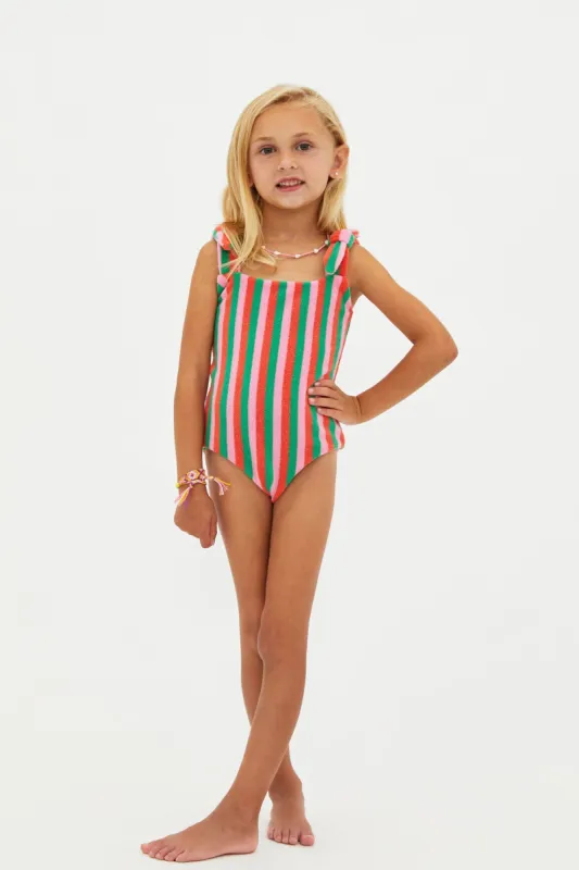 Little Marie One Piece Palm Beach Stripe sold by Beach Riot