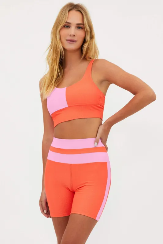 Carina Top Coral Beach Colorblock made by Beach Riot