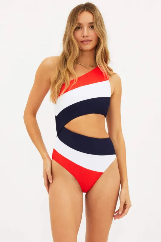 Joyce One Piece Liberty Colorblock sold by Beach Riot