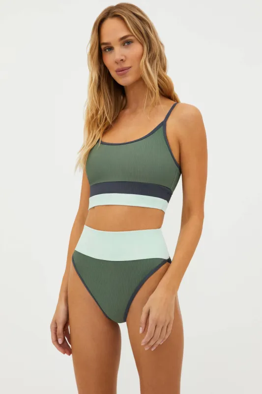 Eva Top Palm Paradise Colorblock sold by Beach Riot