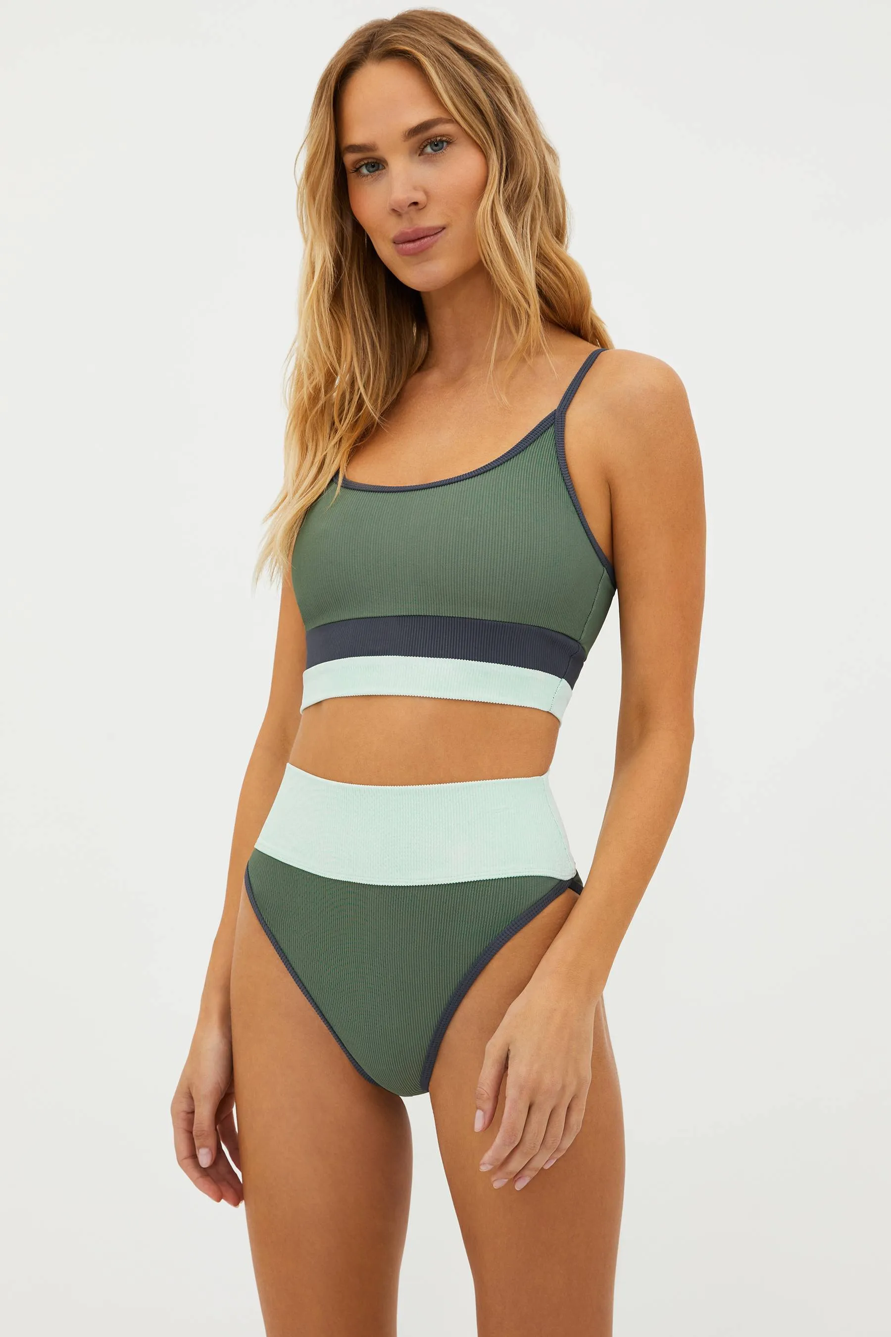 Eva Top Palm Paradise Colorblock sold by Beach Riot