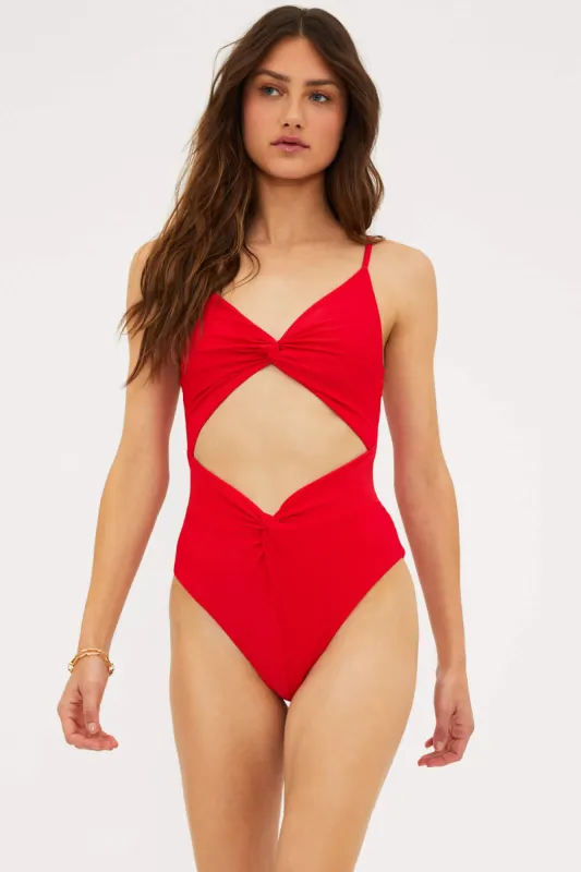 Aviva One Piece Red sold by Beach Riot