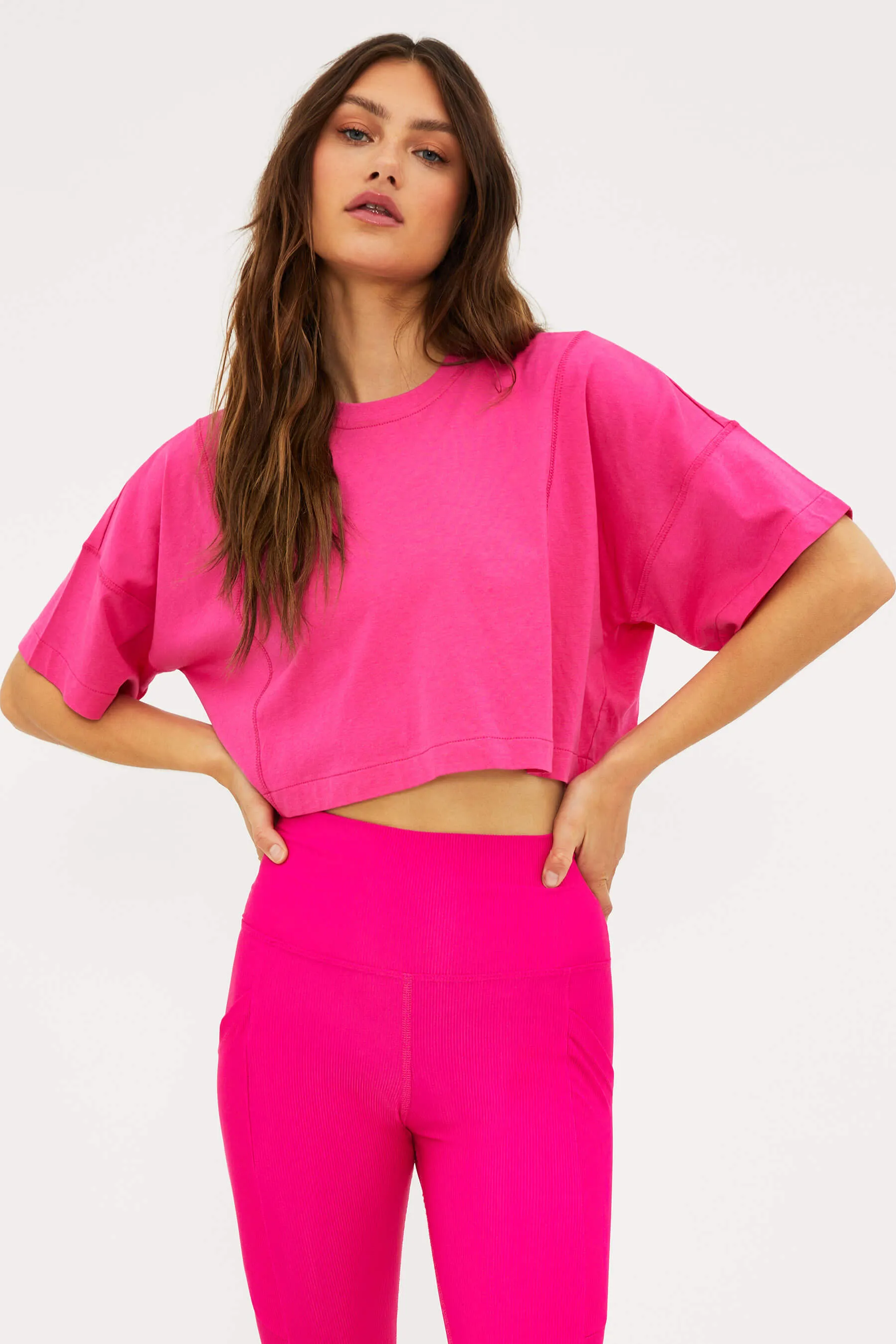 Esme Top Bright Fuchsia sold by Beach Riot product image thumbnail 4