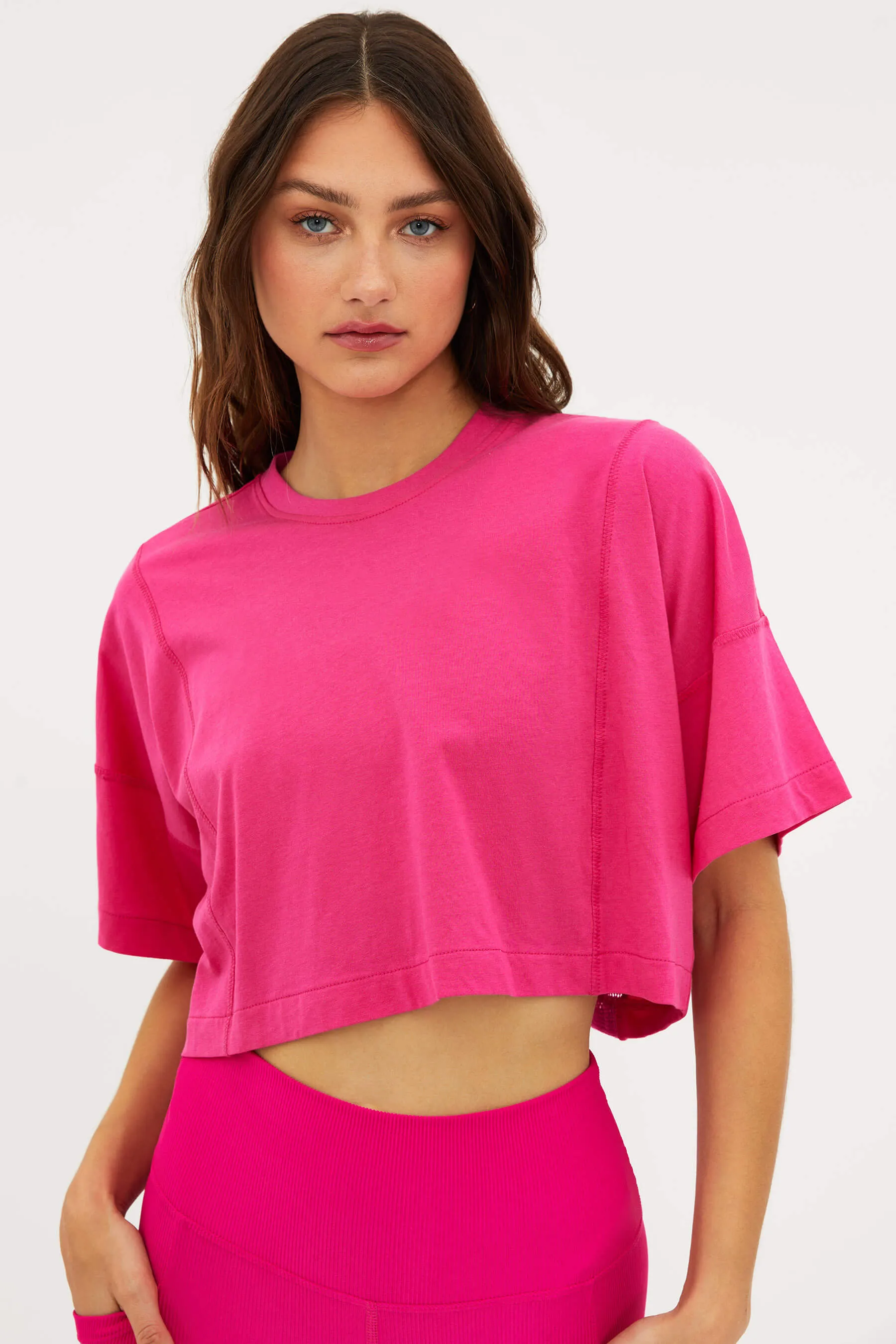 Esme Top Bright Fuchsia sold by Beach Riot product image thumbnail 3