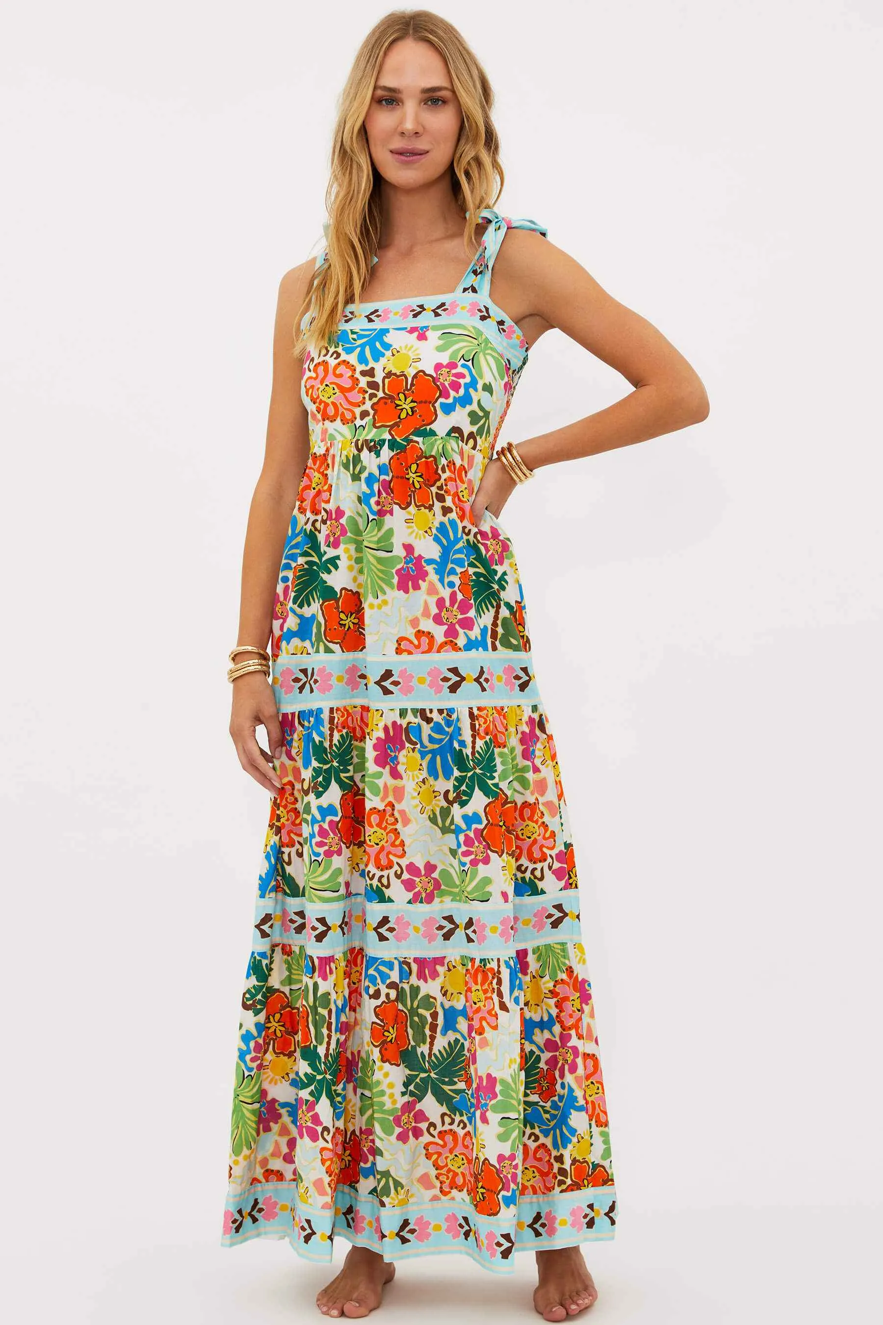 Charlotte Dress Tropical Sands sold by Beach Riot