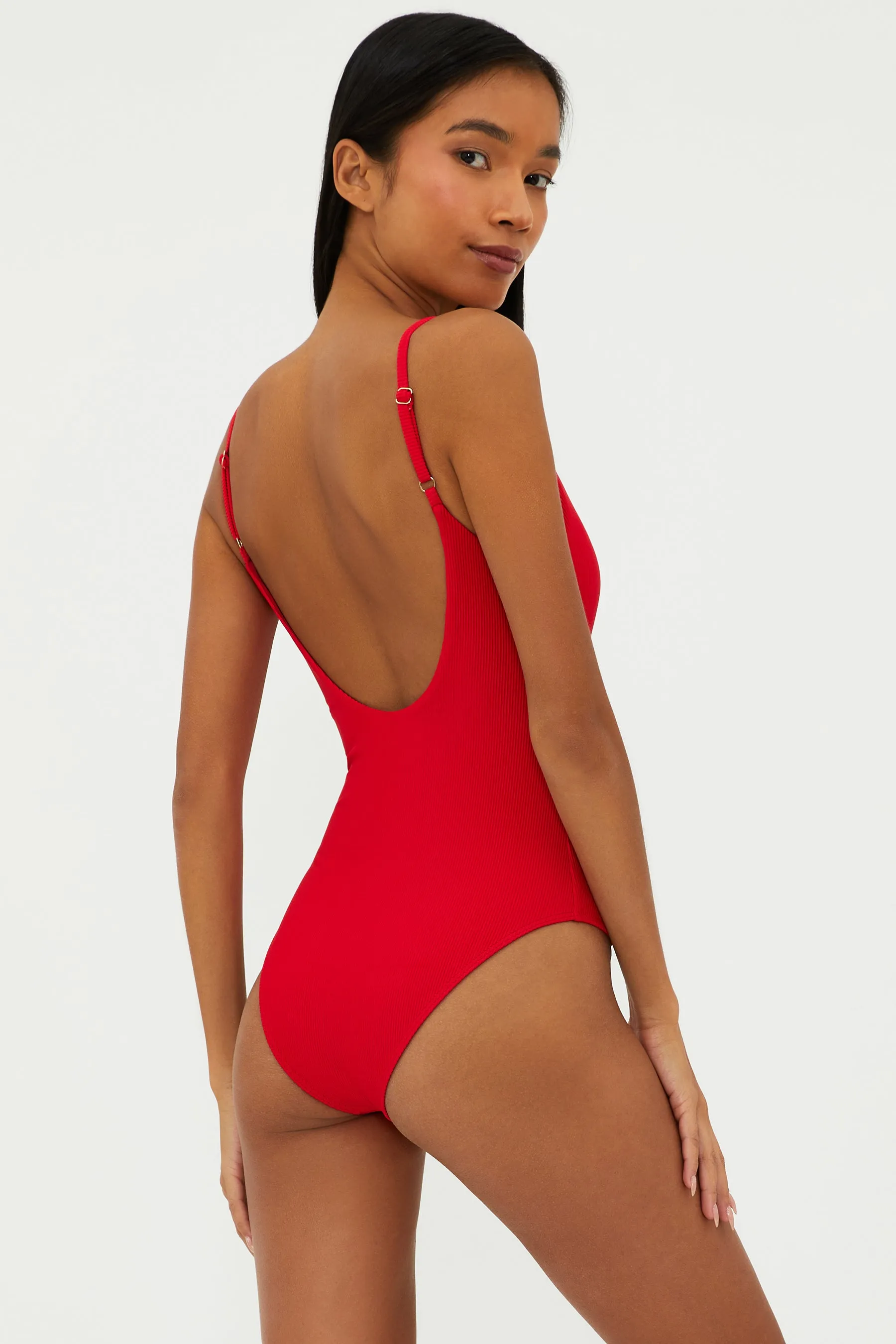 Reese One Piece Red sold by Beach Riot product image thumbnail 2