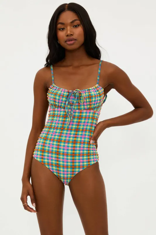 Betsy One Piece Sunny Side Gingham sold by Beach Riot