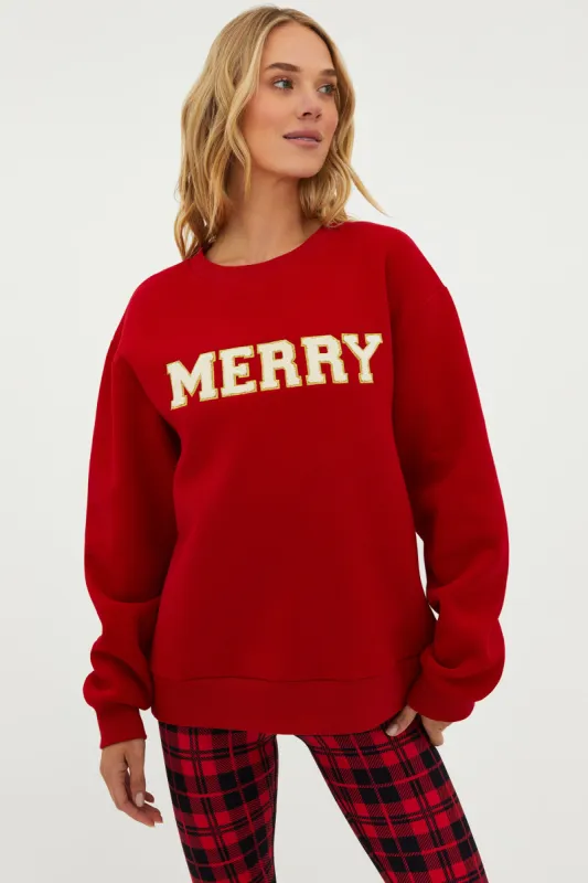 Dawn Sweatshirt Merry Red sold by Beach Riot