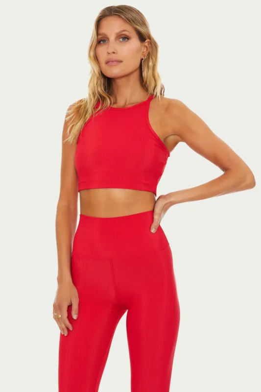 Anna Tank Red sold by Beach Riot