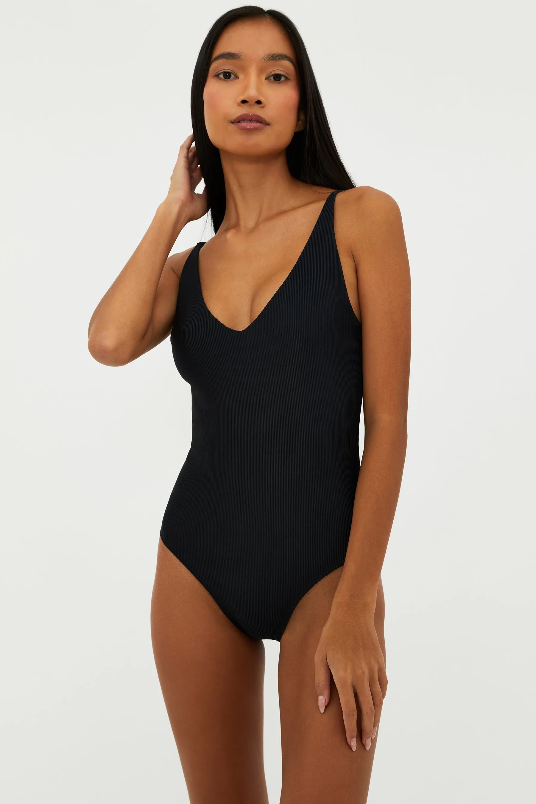 Reese One Piece Black sold by Beach Riot