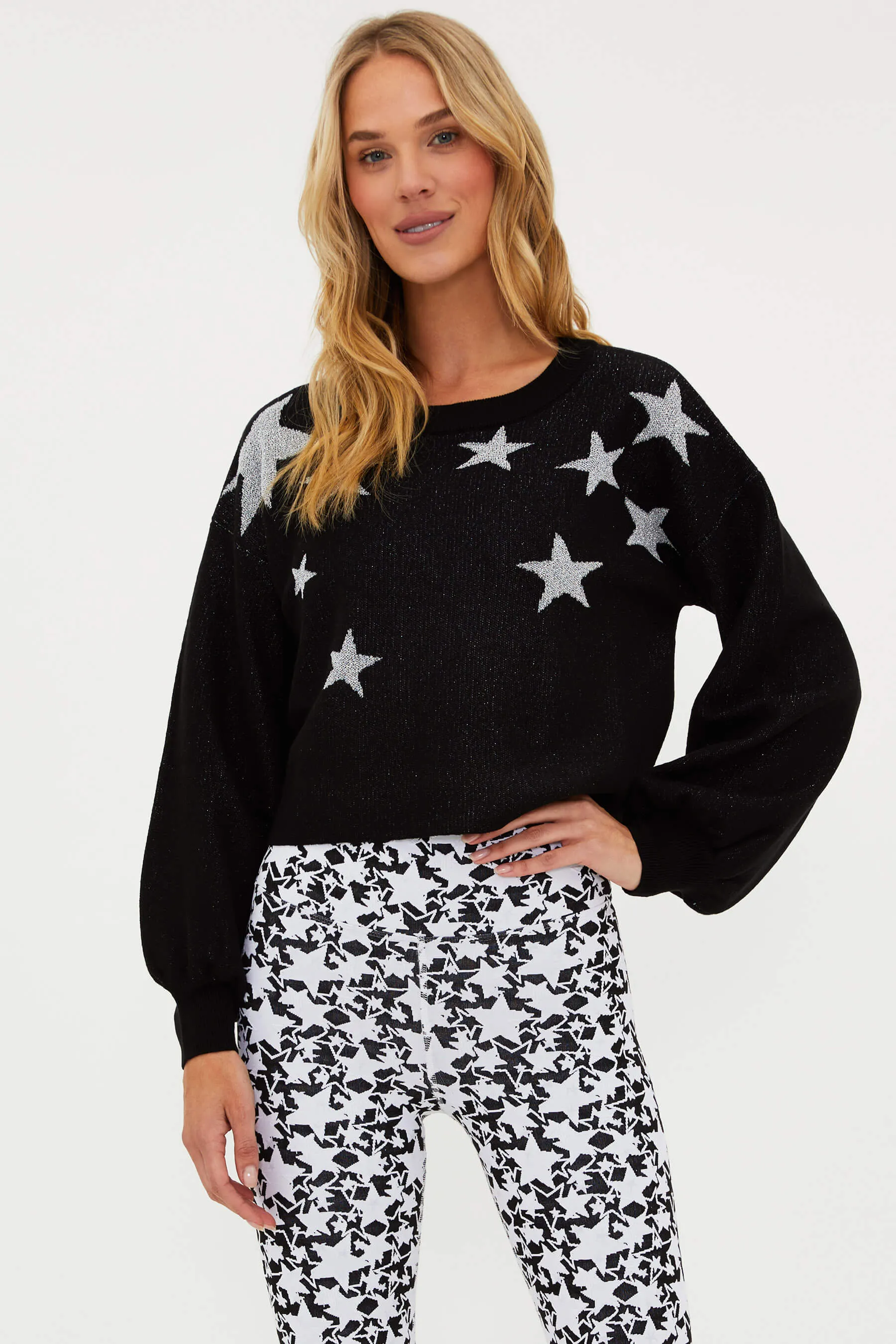 Ava Sweater Silver Star sold by Beach Riot