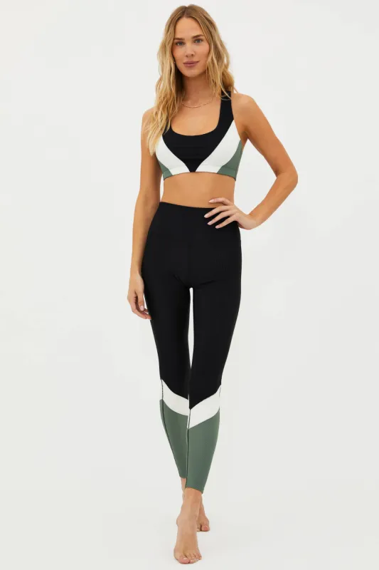 Vienna Legging Queen Palm Colorblock sold by Beach Riot