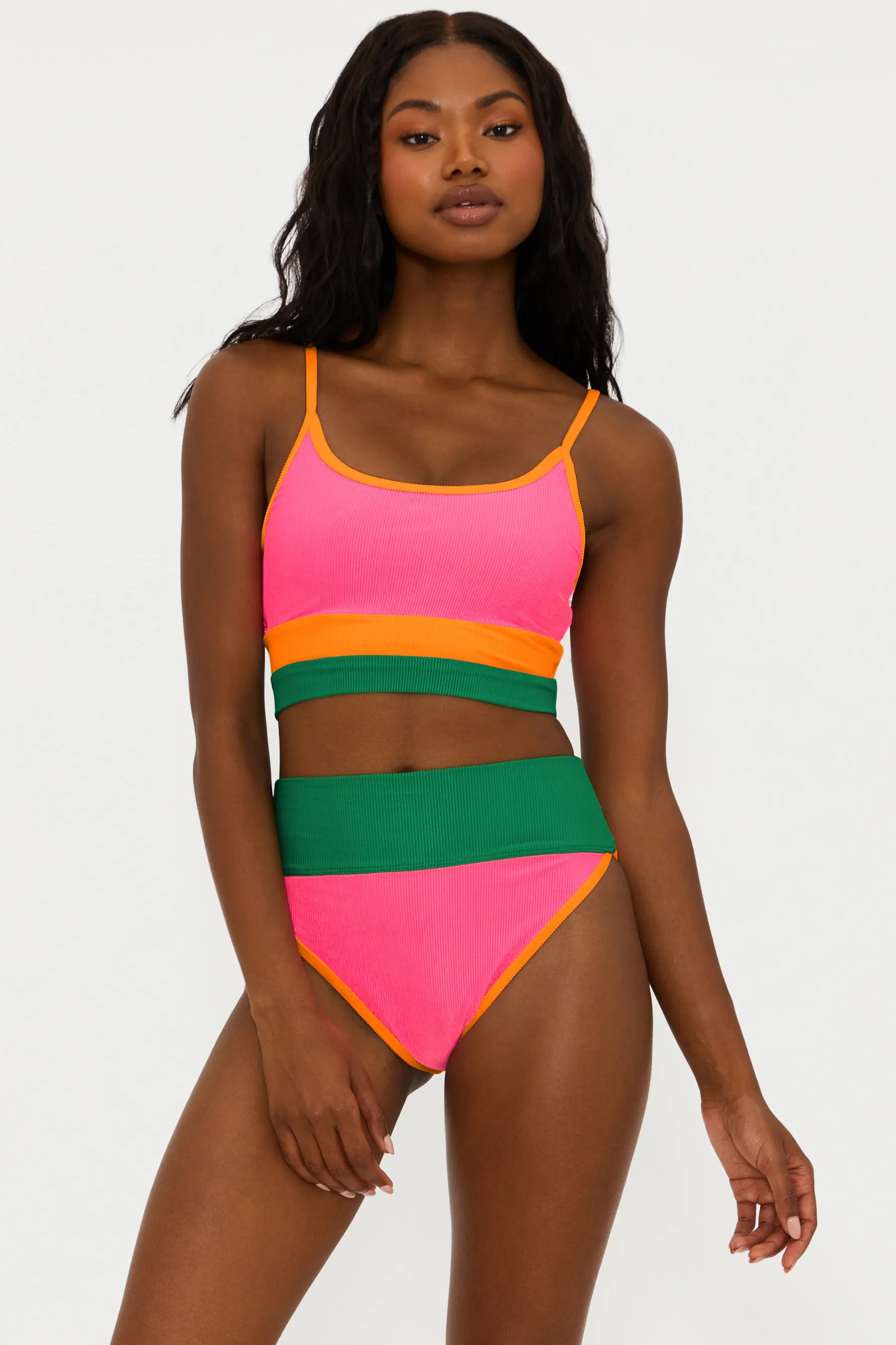 Eva Top Strawberry Colorblock sold by Beach Riot product image thumbnail 3