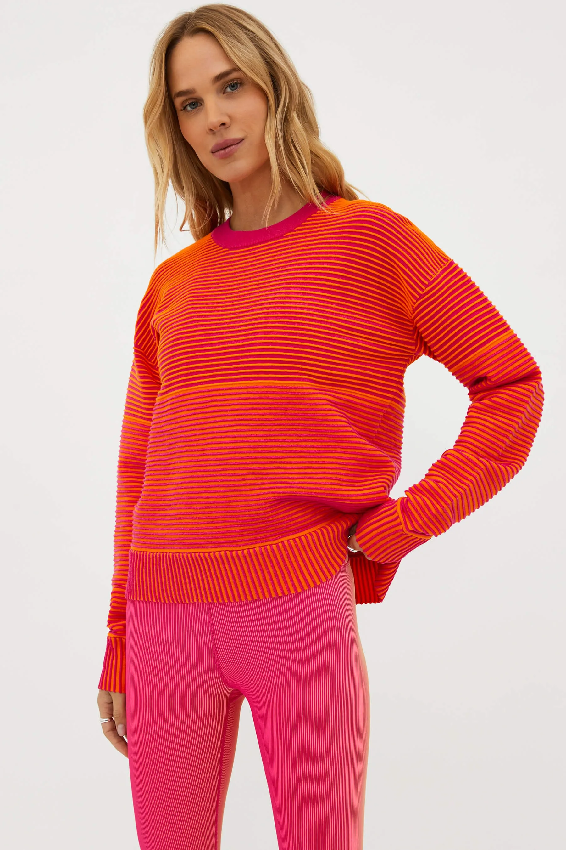Occulus Sweater Sunset Two Tone Rib sold by Beach Riot