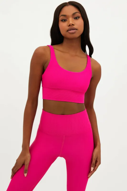 Leah Top Bright Fuchsia sold by Beach Riot