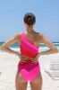 Joyce One Piece Fuchsia Red Neon Pink sold by Beach Riot