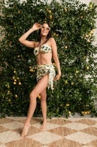 Beach Riot X Rachel Parcell Abby Top Lemon sold by Beach Riot