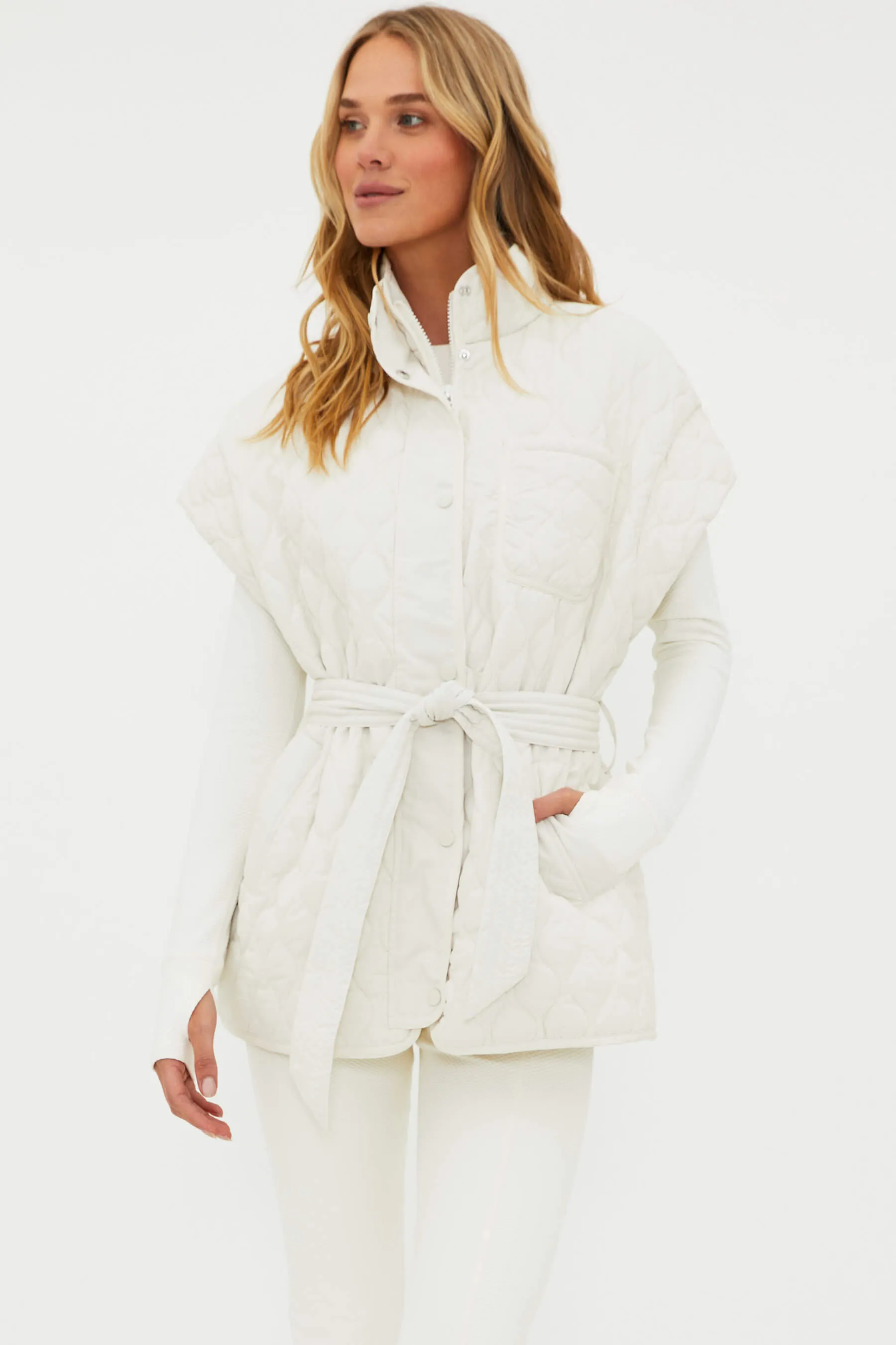 Glenn Vest Snow Cloud sold by Beach Riot