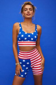 Leah Top Stars & Stripes sold by Beach Riot