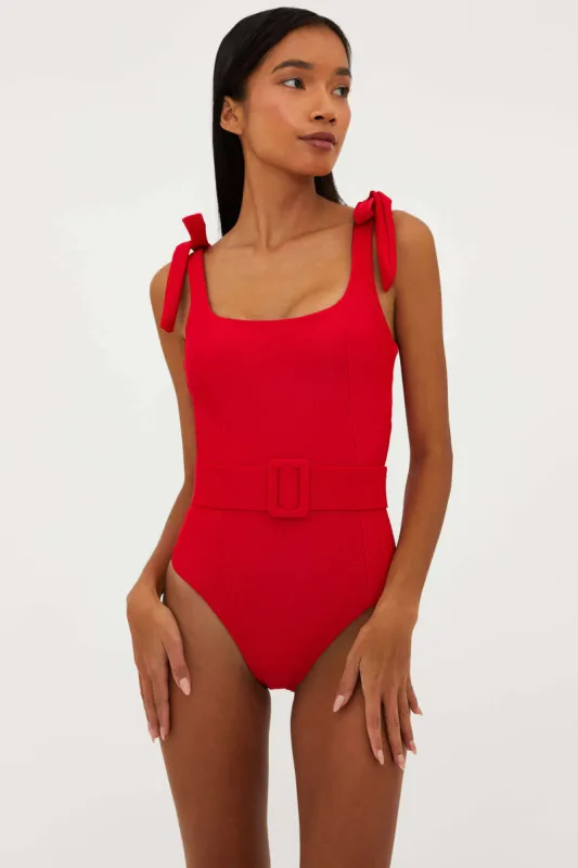 Sydney One Piece Red made by Beach Riot