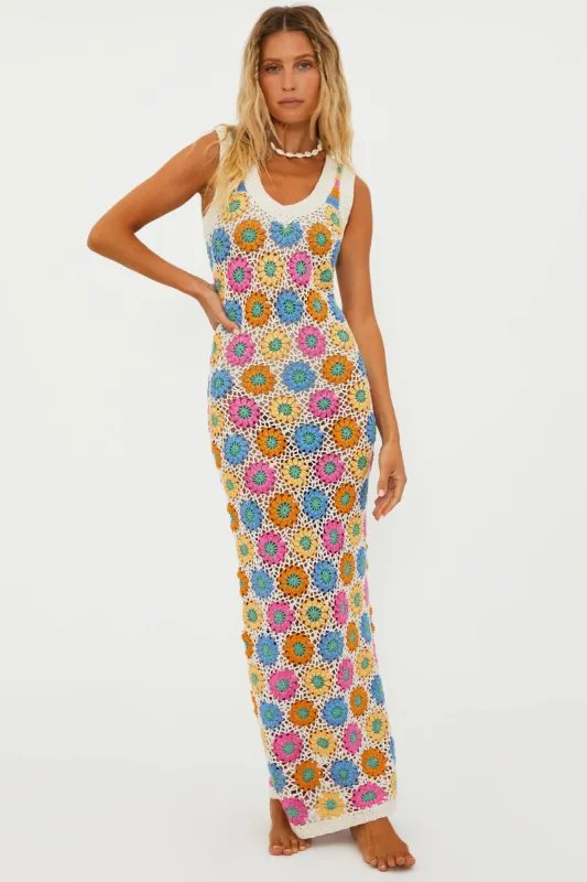 Fatima Dress Golden Hour Flower sold by Beach Riot