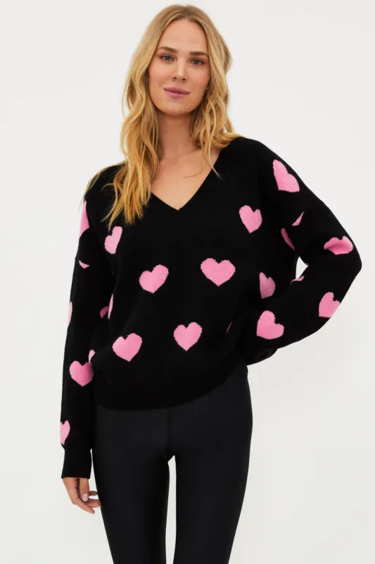Joey Sweater Amour Heart sold by Beach Riot