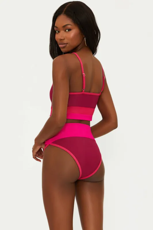 Emmy Bottom Berry Sorbet Colorblock sold by Beach Riot