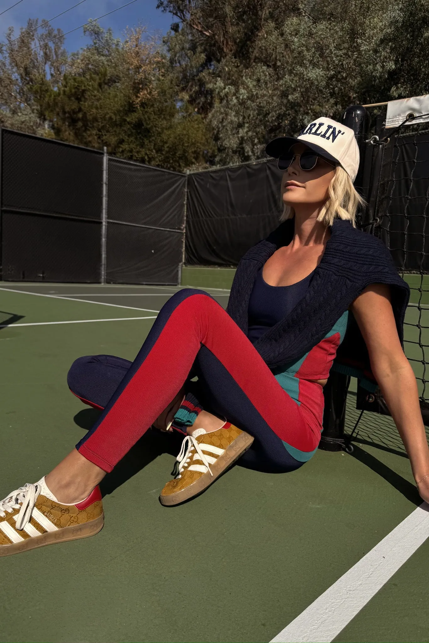 Marty Legging Ultramarine Colorblock sold by Beach Riot product image thumbnail 5