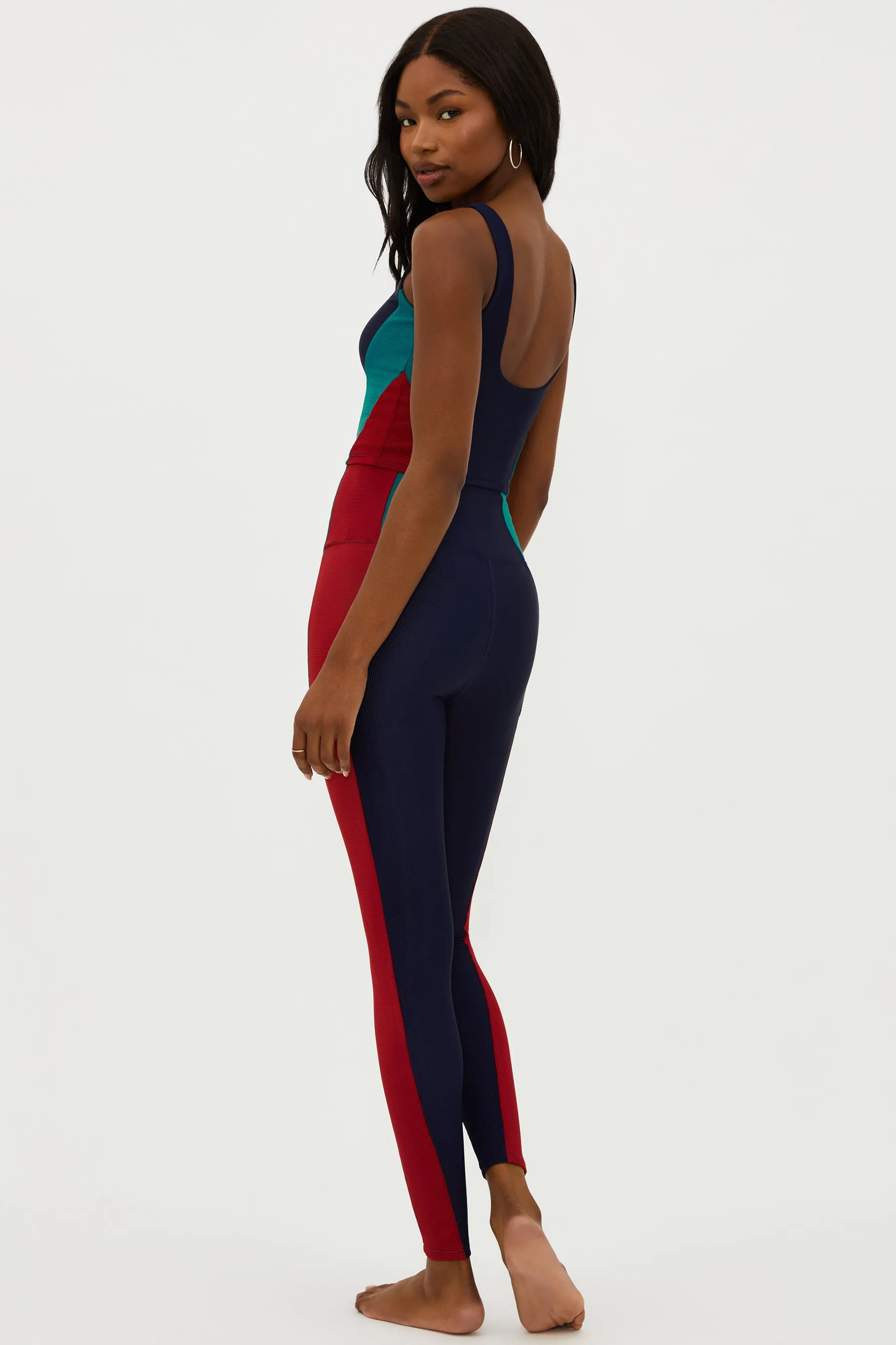 Marty Legging Ultramarine Colorblock sold by Beach Riot product image thumbnail 3