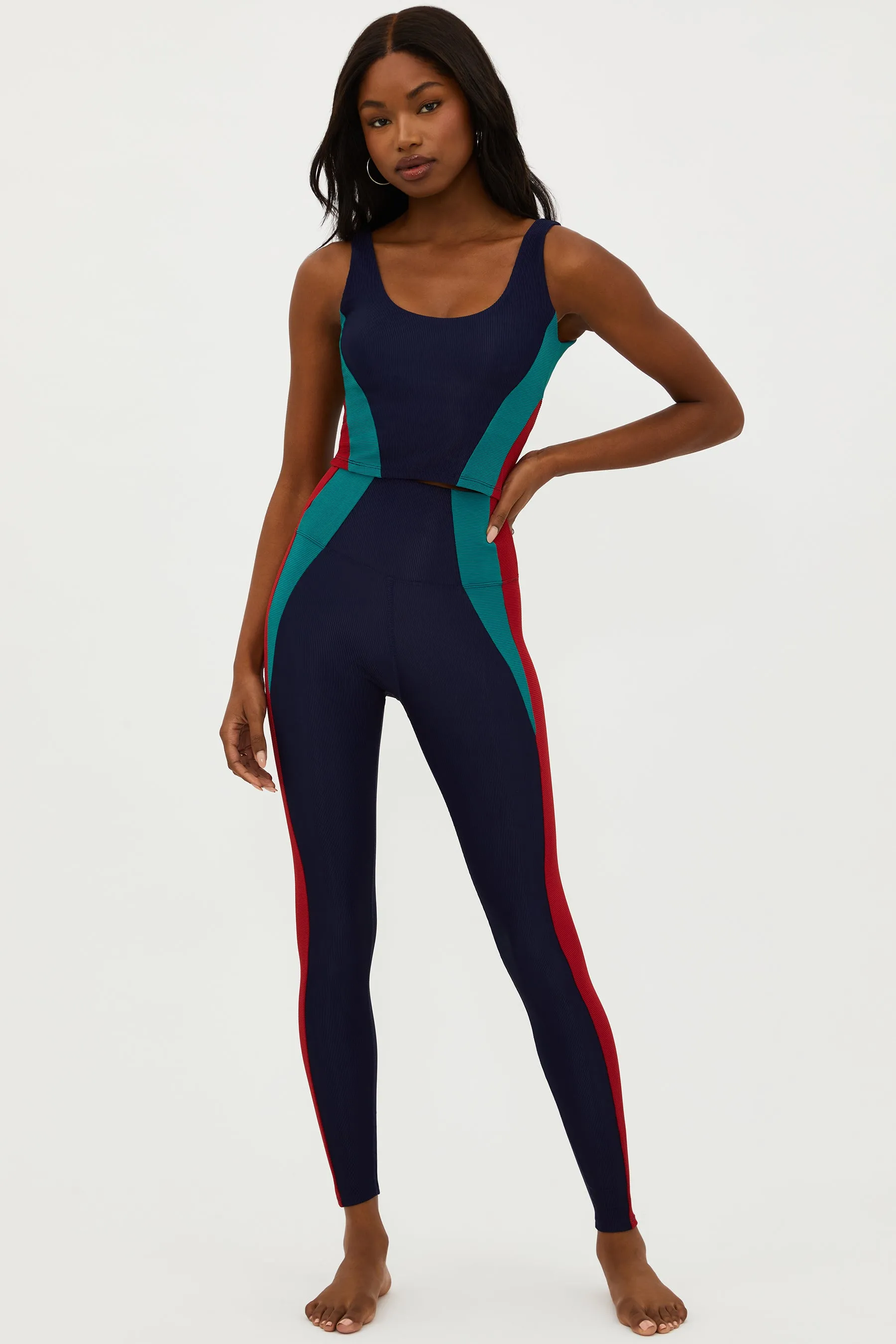 Marty Legging Ultramarine Colorblock sold by Beach Riot product image thumbnail 4