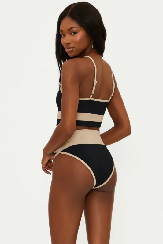 Emmy Bottom Black & Tan sold by Beach Riot
