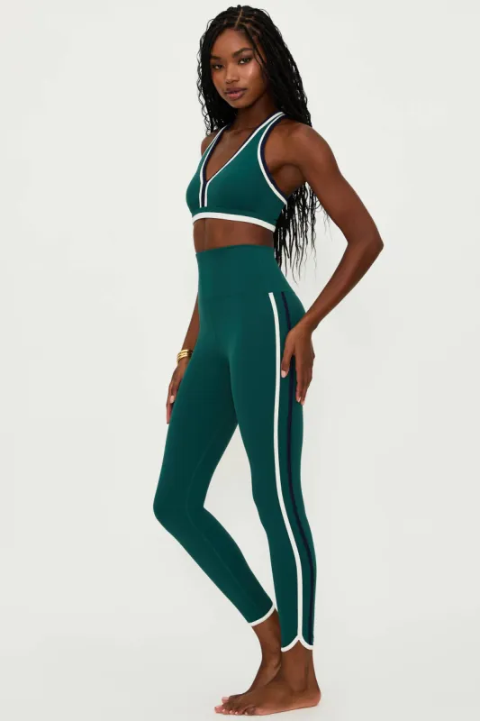 Nella Legging Pine Green Colorblock made by Beach Riot