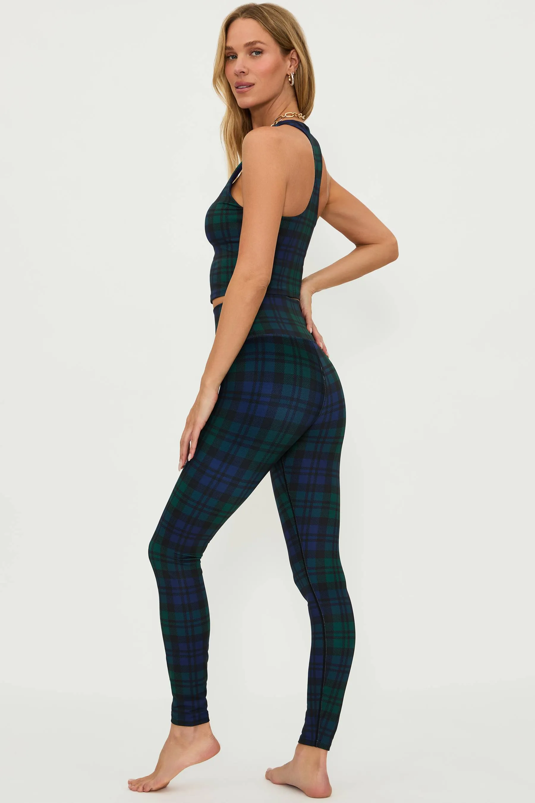 Piper Legging Wintergreen Plaid sold by Beach Riot product image thumbnail 2