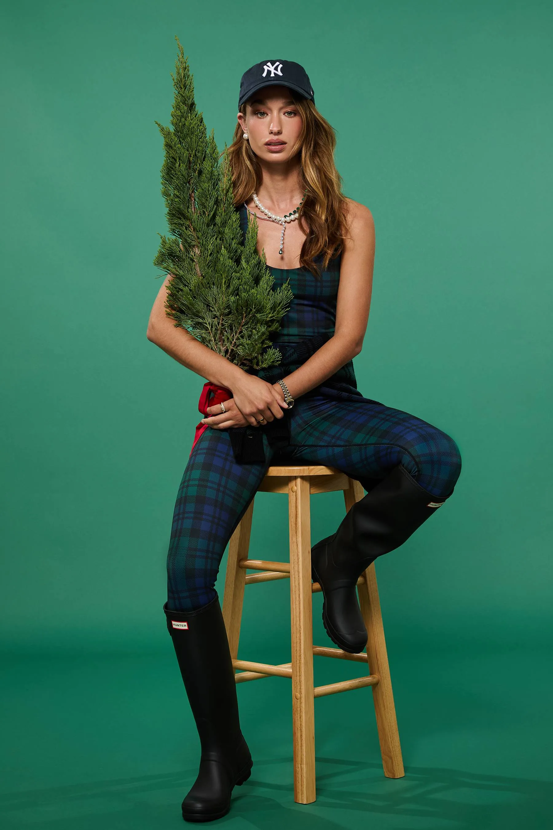 Piper Legging Wintergreen Plaid sold by Beach Riot product image thumbnail 3