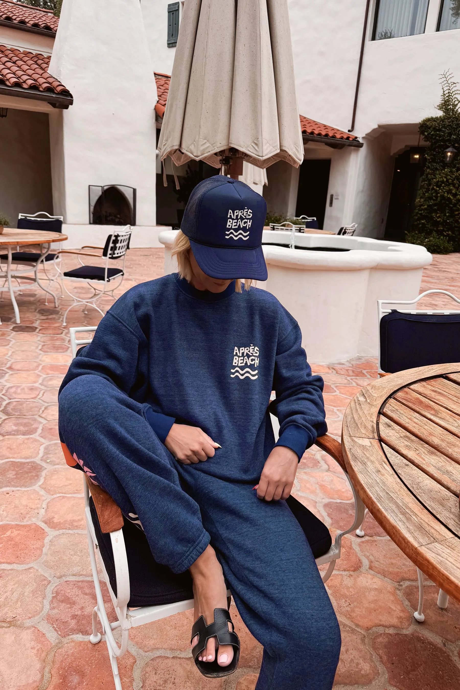 Apres Beach Trucker Hat Navy sold by Beach Riot product image thumbnail 4