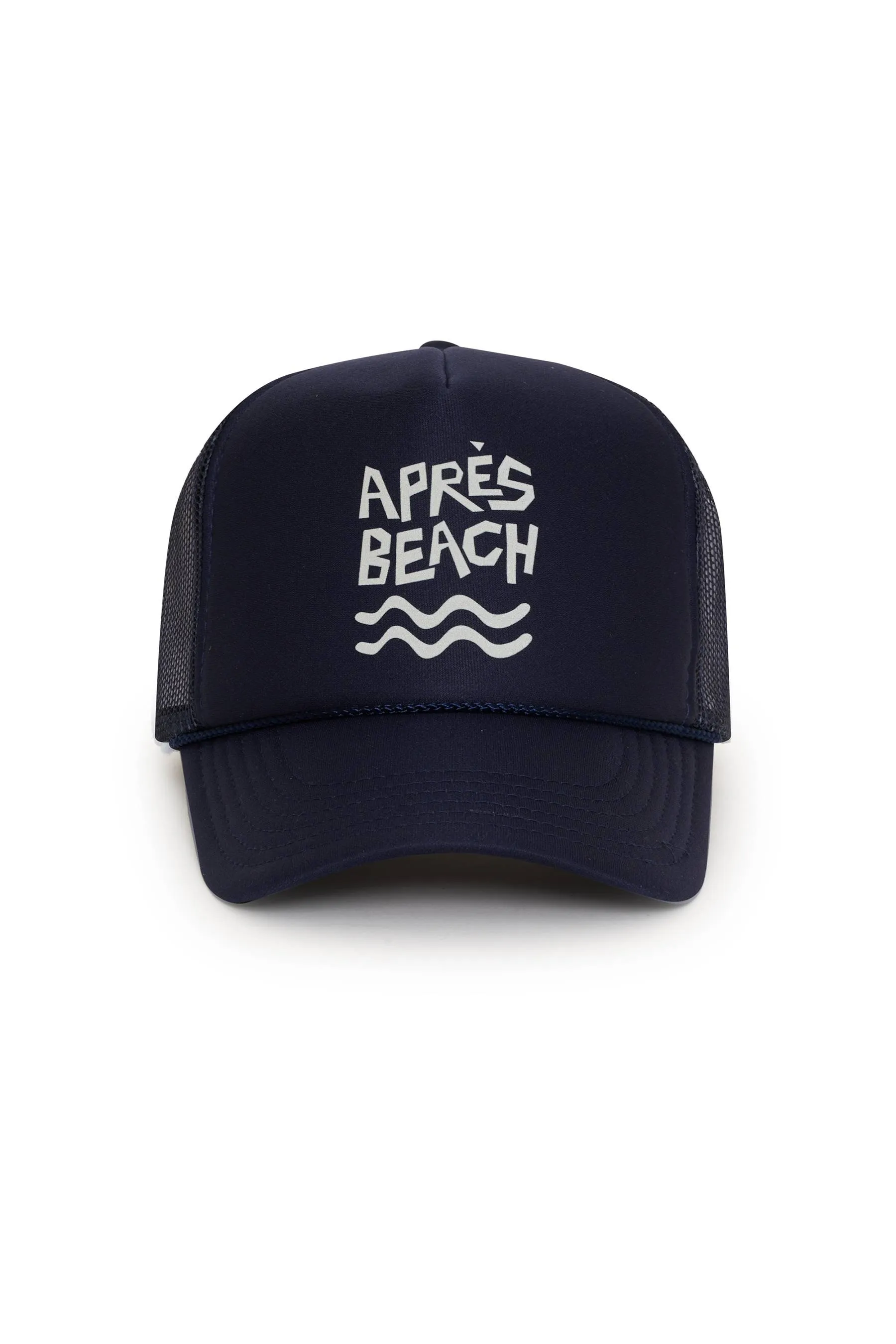 Apres Beach Trucker Hat Navy sold by Beach Riot