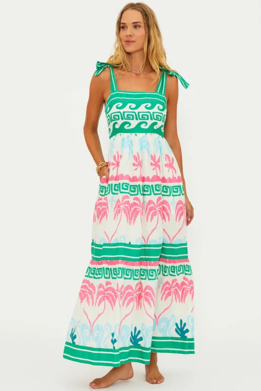 Cami Dress Tropical Palm sold by Beach Riot