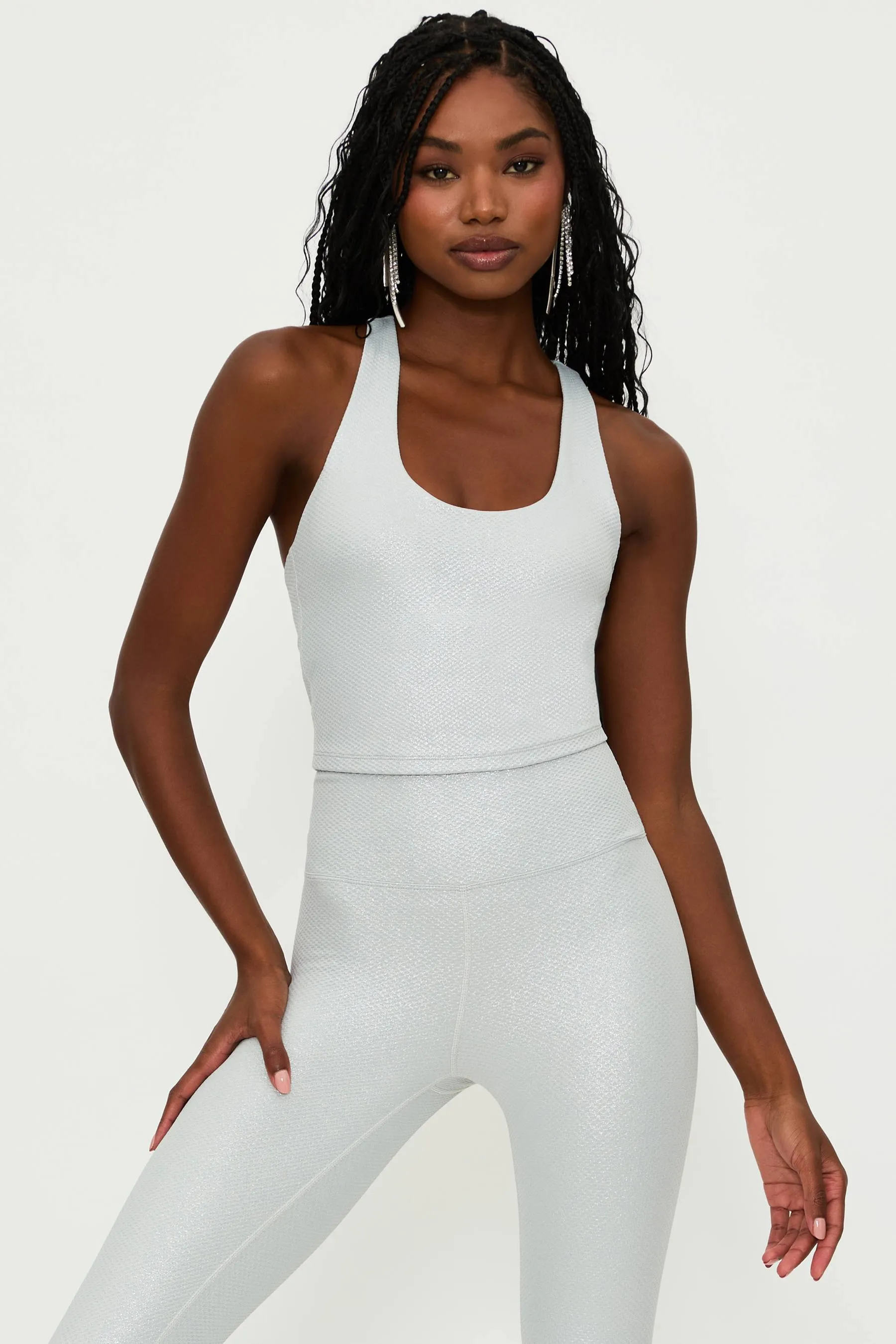 Yara Top Silver Shine Waffle sold by Beach Riot product image thumbnail 5