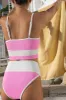 Emmy Bottom Prism Pink Egret Colorblock sold by Beach Riot