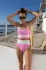 Emmy Bottom Prism Pink Egret Colorblock sold by Beach Riot