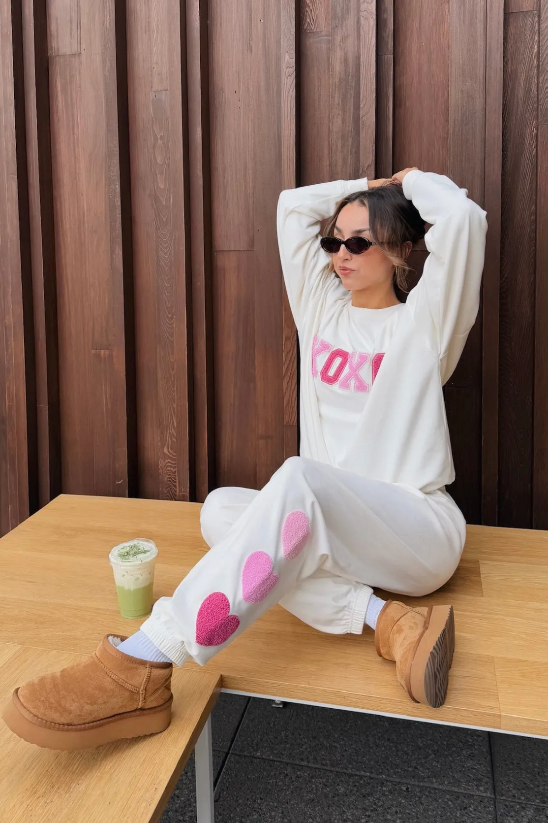 Georgie Pant XOXO Cream sold by Beach Riot product image thumbnail 3