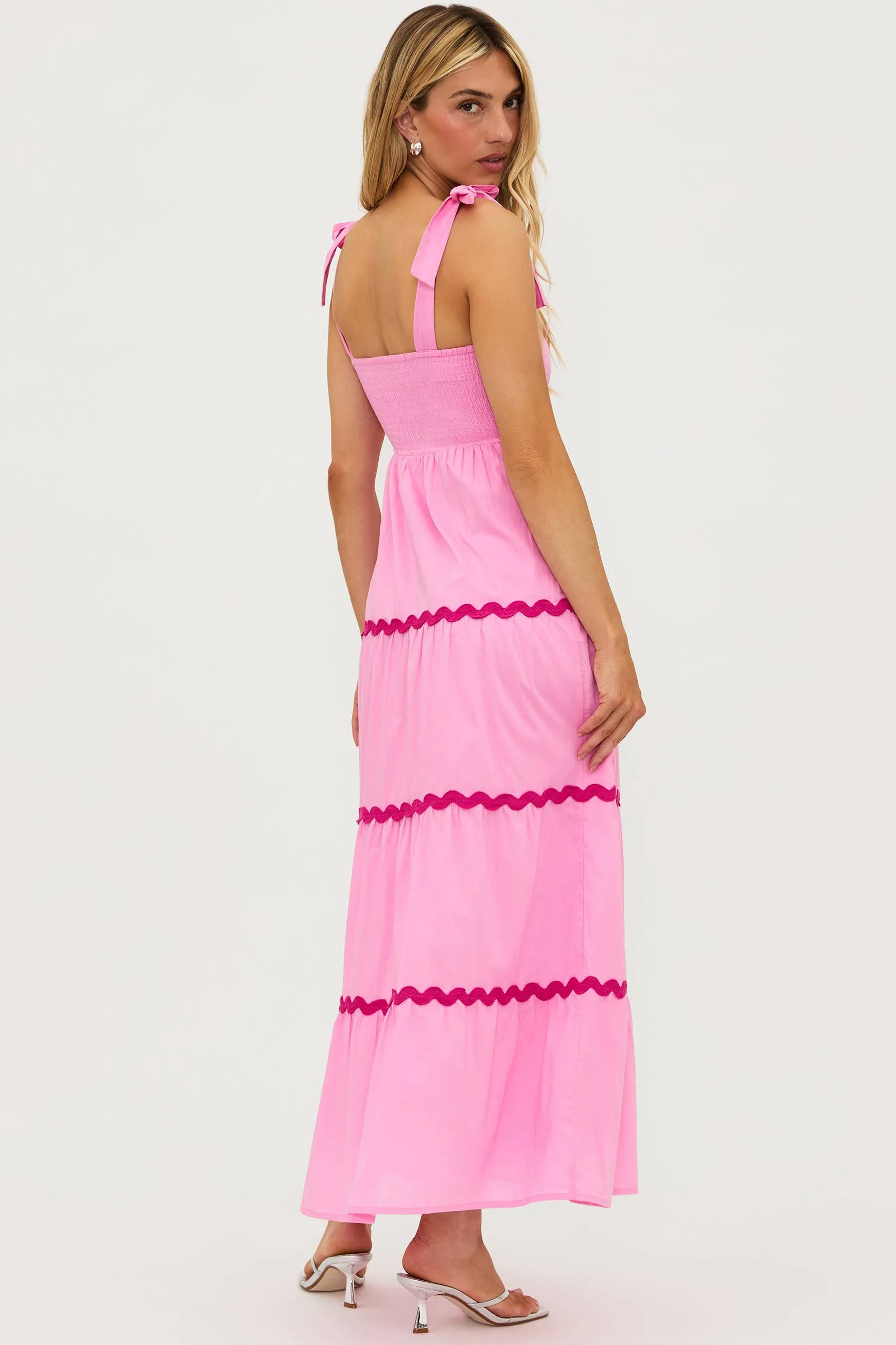 Charlotte Dress Sweet Berry Wave Pink sold by Beach Riot product image thumbnail 2
