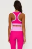 Gwen Top Raspberry Colorblock sold by Beach Riot