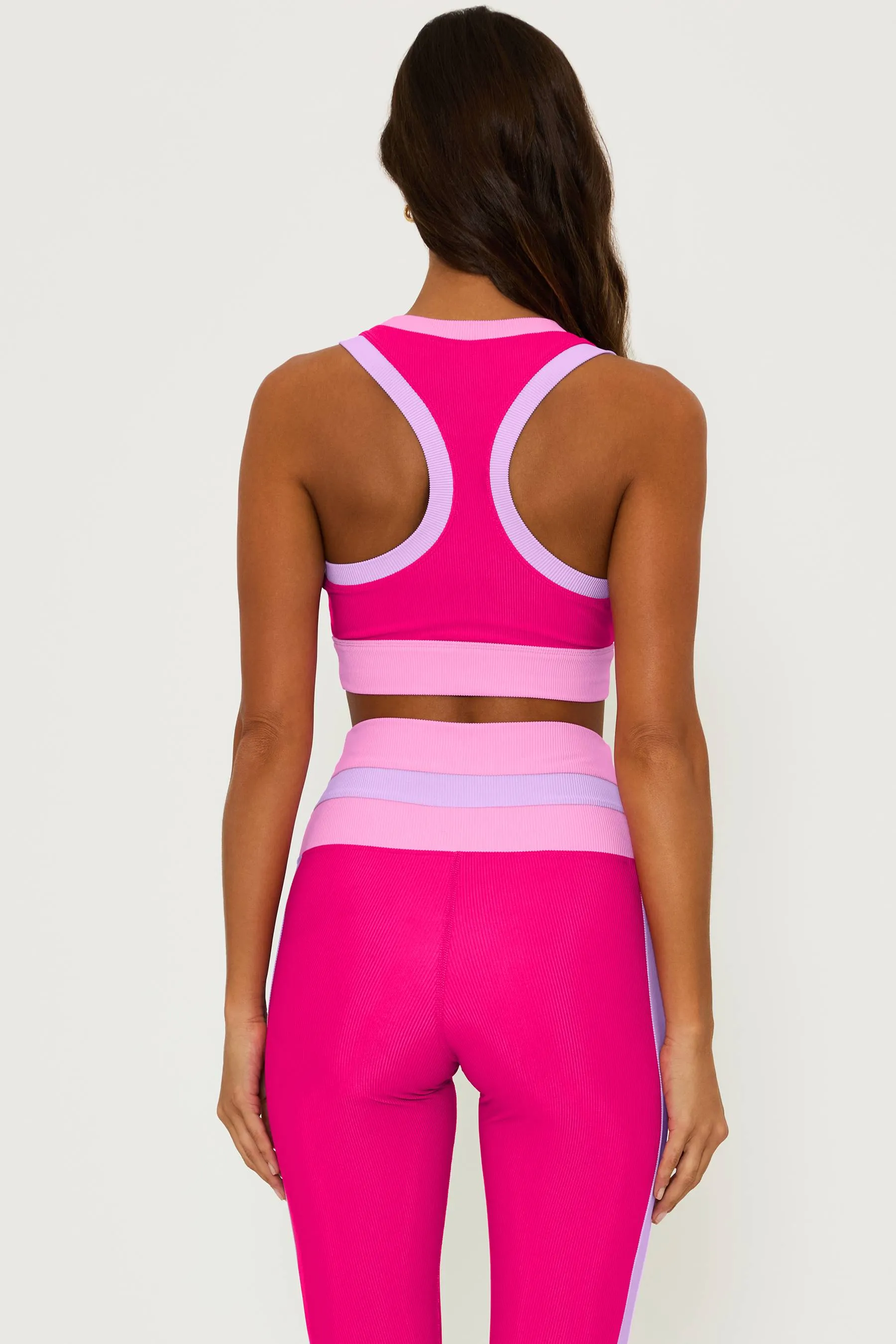 Gwen Top Raspberry Colorblock sold by Beach Riot product image thumbnail 2