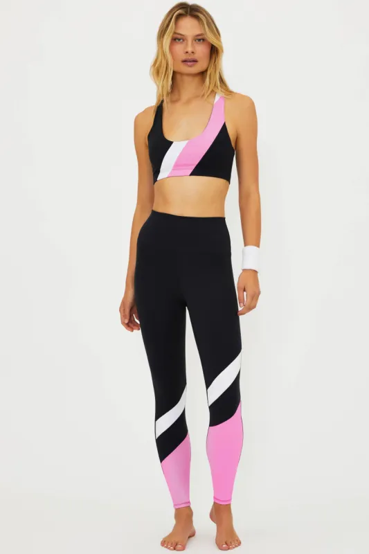 Rio Legging Prism Pink & Black sold by Beach Riot
