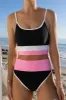 Eva Top Prism Pink & Black sold by Beach Riot