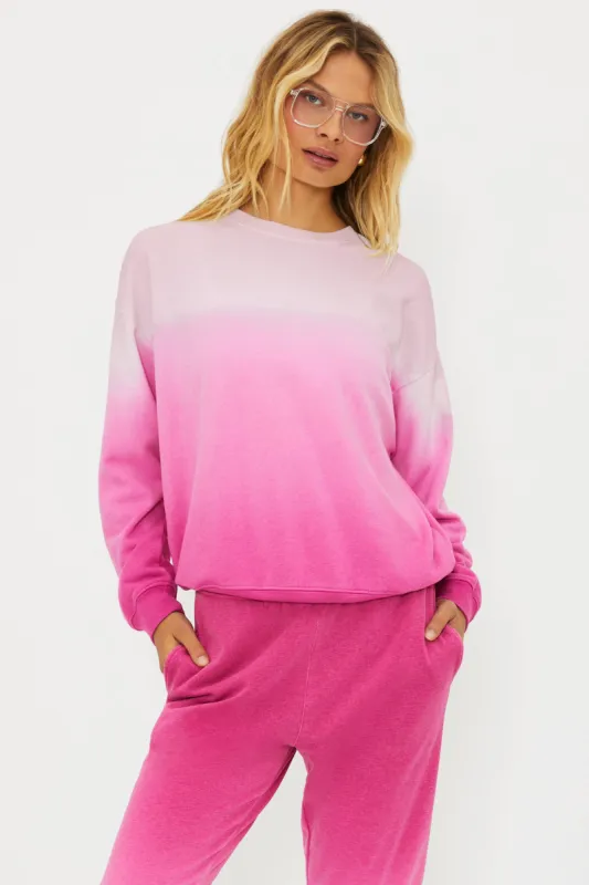 Devyn Sweatshirt Pink Ombre sold by Beach Riot