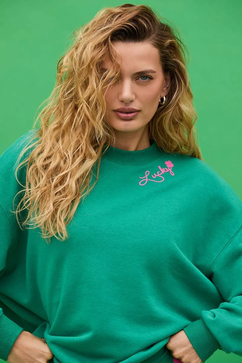 Devyn Oversized Sweatshirt Lucky Clover sold by Beach Riot product image thumbnail 3