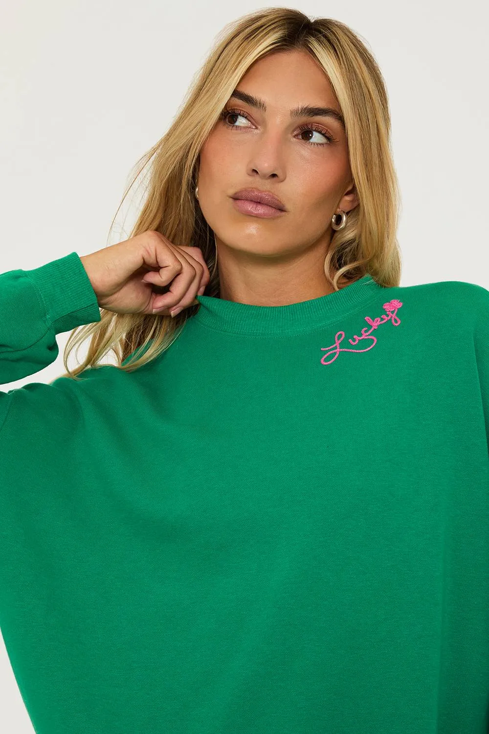 Devyn Oversized Sweatshirt Lucky Clover sold by Beach Riot product image thumbnail 5